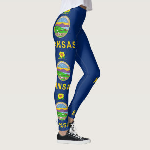Kansas Statlig flagga Leggings