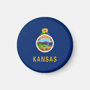 Kansas Statlig flagga Magnet