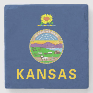Kansas Statlig flagga Stenunderlägg