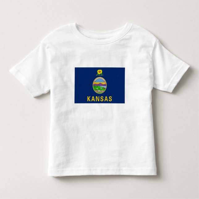 Kansas Statlig flagga T Shirt (Framsida)