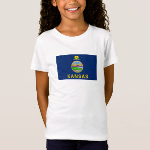 Kansas Statlig flagga T Shirt