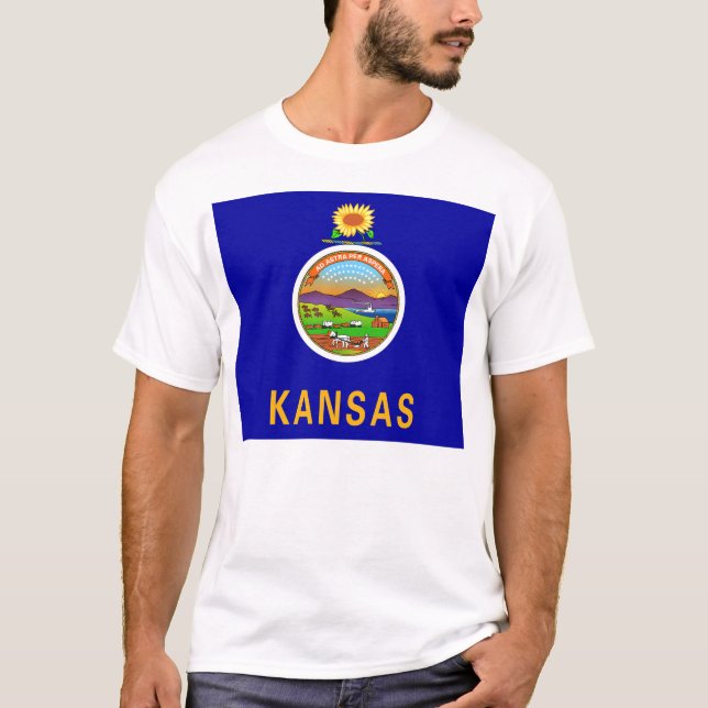 Kansas Statlig flagga Tröja (Framsida)