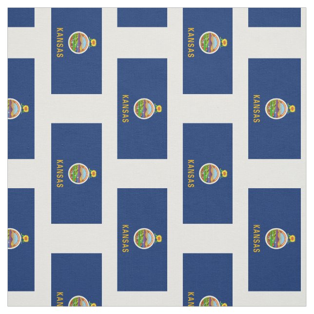 Kansas Statlig flagga Tyg (Provkarta)