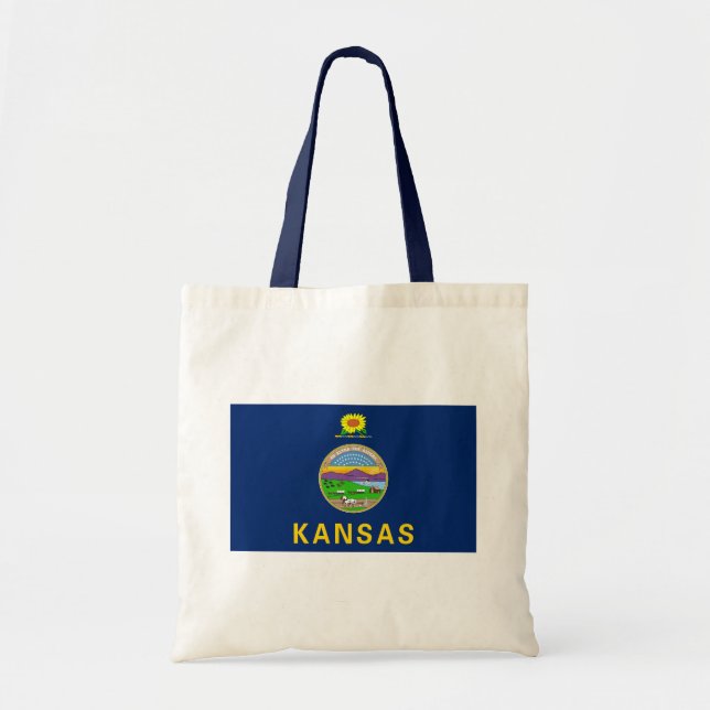 Kansas Statlig flagga Tygkasse (Framsidan)
