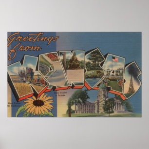 Kansas (statlig huvudstad/blomma) poster