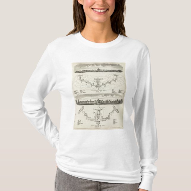 Kansas statliga sinnessjuka asyler tee shirt (Framsida)