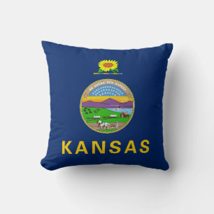 Kansas statsflagga kudde