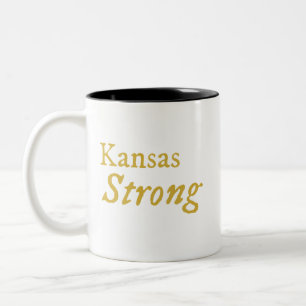 Kansas Strong Two-Tone Coffee Mugg
