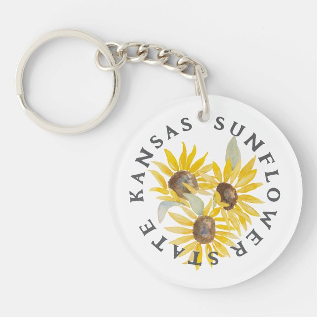 KANSAS SUNFLOWER STATE KEYCHAIN (Framsidan)