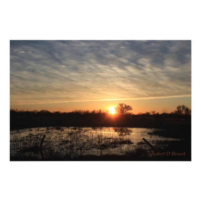 Kansas Sunset med eftertanke Foto Utvidgningen (Framsidan)