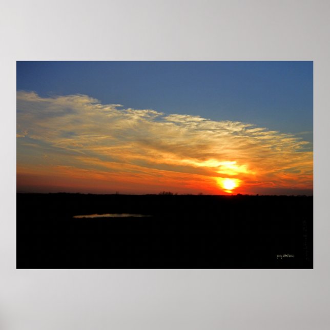 Kansas Sunset Poster (Framsidan)