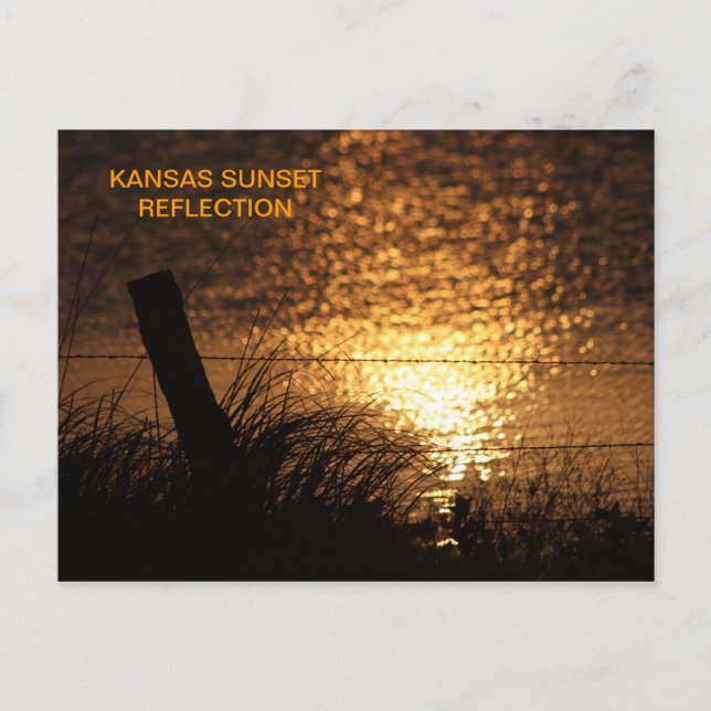 KANSAS SUNSET REFLEKTION-vykort Vykort (Framsida)