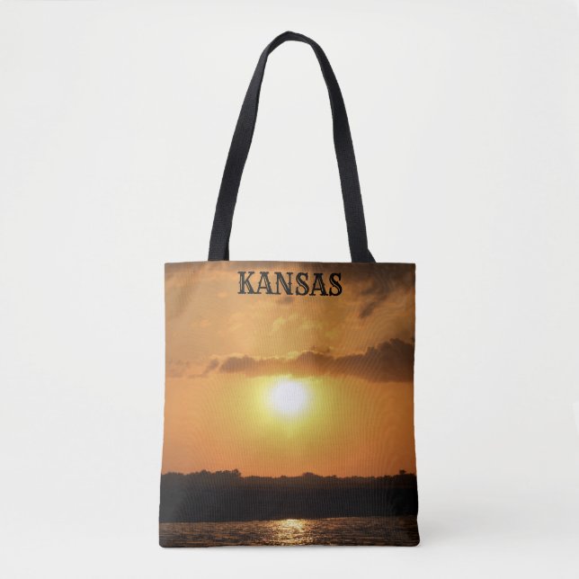 Kansas Sunset Tote Bag Tygkasse (Framsida)