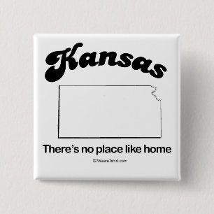 KANSAS - T-tröja "KANSAS för den STATLIGA MOTTOE Knapp