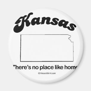 KANSAS - T-tröja "KANSAS för den STATLIGA MOTTOE Magnet