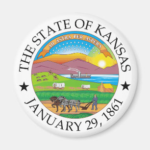 Kansas-tecken Magnet
