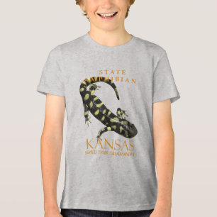 Kansas Territory Amfibie Den Randiga Salamandern T Shirt