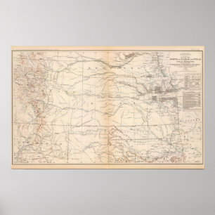 Kansas Texas, indiskt territorium Poster