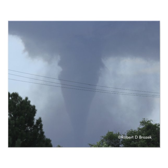 Kansas Tornado Foto EnUtvidgning (Framsidan)