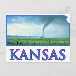 Kansas tornado vykort