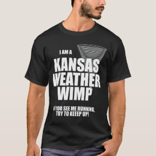 Kansas Tornado Weather Wimp Mörk T-shirt