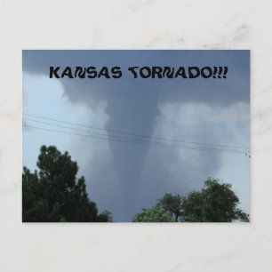 Kansas tornadovykort vykort