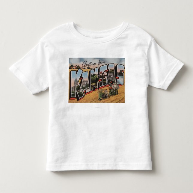 Kansas (traktor- & höBailerplats) Tee (Framsida)