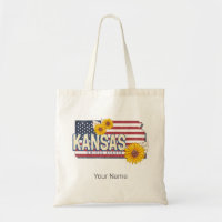 Kansas United Stater Retro State Karta Vintage USA