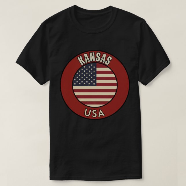 Kansas United States of America T Shirt (Design framsida)