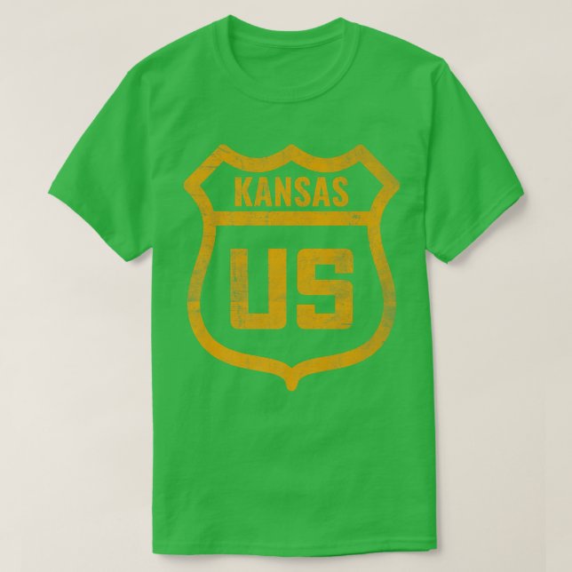 Kansas (USA): Västra utträde på motorvägen T Shirt (Design framsida)