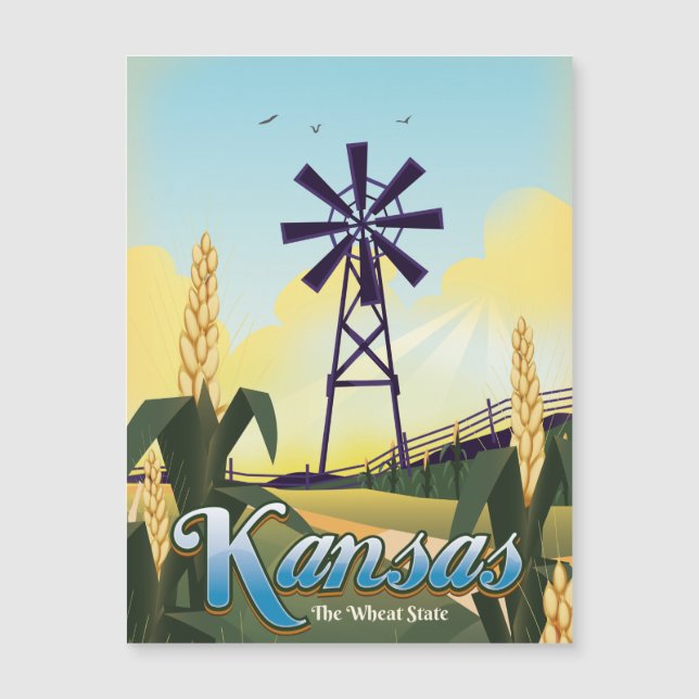 Kansas "vete-staten" resaffisch. (Framsida)