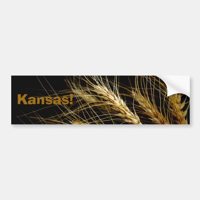 Kansas!  Veteskördbildekal Bildekal (Framsidan)