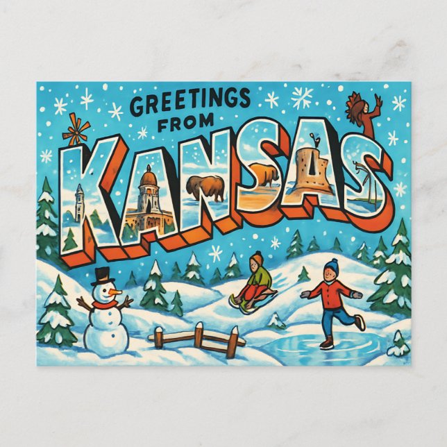 KANSAS Vykort (Framsida)