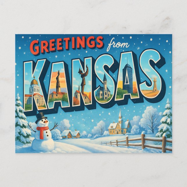 KANSAS Vykort (Framsida)