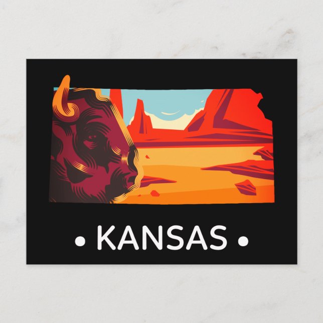 Kansas vykort (Framsida)