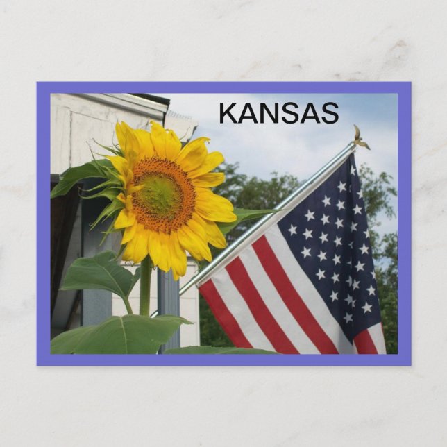 Kansas vykort (Framsida)