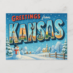 KANSAS-vykort Vykort