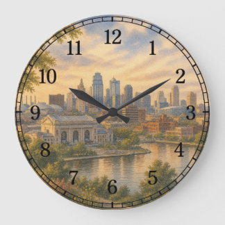 Kansas Wall Clock — Heartland Landscape Design Stor Klocka