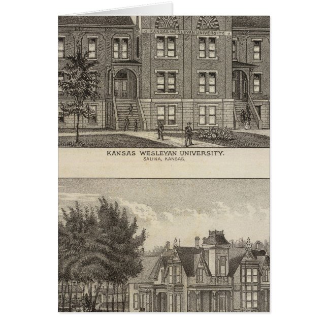 Kansas Wesleyan Universiteten Hälsningskort (Framsidan)