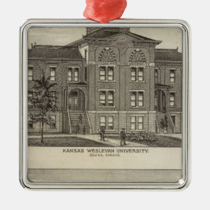 Kansas Wesleyan Universiteten Julgransprydnad Metall
