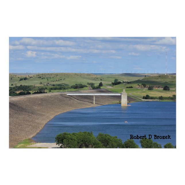 Kansas Wilson Sjö Photo Utvidgning Fototryck (Framsidan)