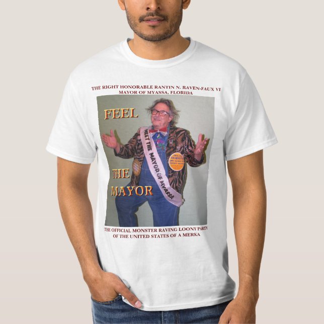 KÄNSELFÖRNIMMELSE BORGMÄSTARE TEE SHIRT (Framsida)