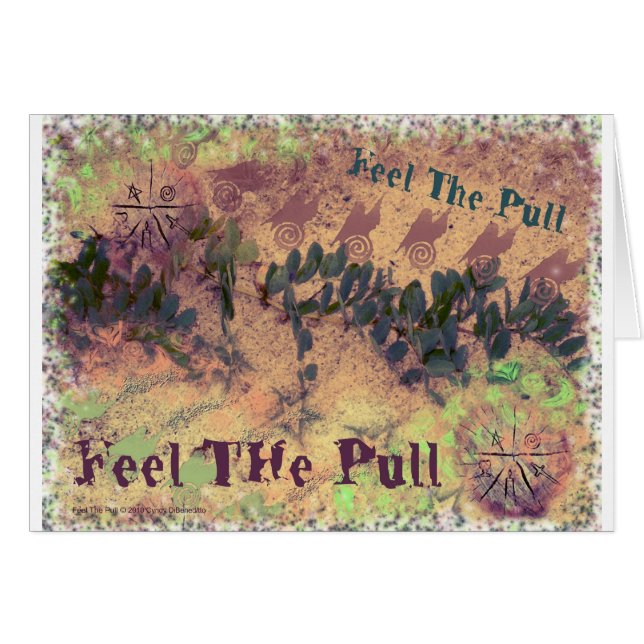 Känselförnimmelse handtag hälsningskort (Framsidan Horizontal)