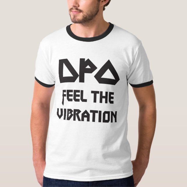 Känselförnimmelse vibrationen tee shirt (Framsida)