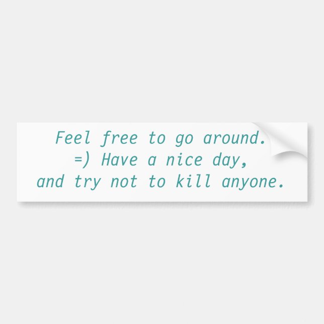 Känselförnimmelsen frigör för att gå omkring bildekal (Framsidan)