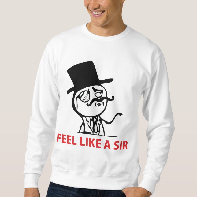 Känselförnimmelsenågot liknande en herr - tröja sweatshirt (Framsida)