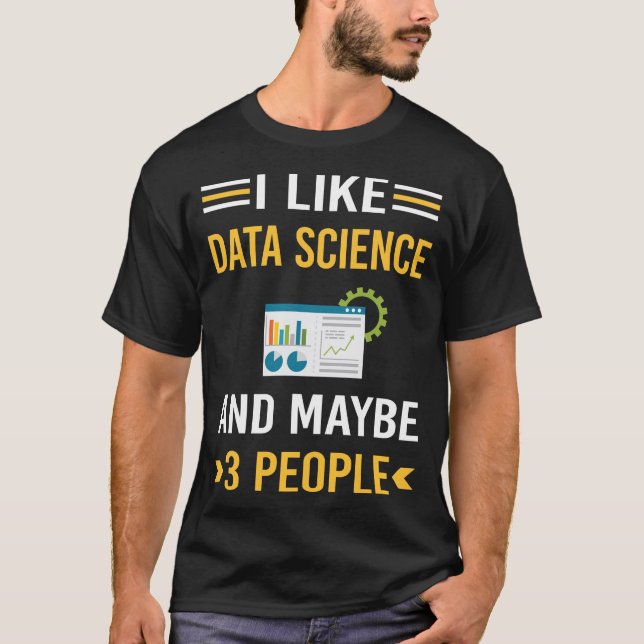 Kanske 3 People Data Science T Shirt (Framsida)