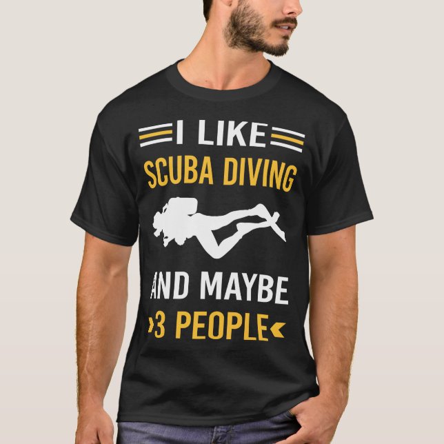 Kanske 3 People Dyka Diver T Shirt (Framsida)