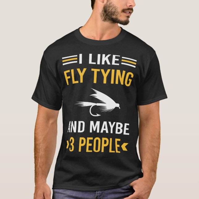 Kanske 3 personer flugbindning t shirt (Framsida)