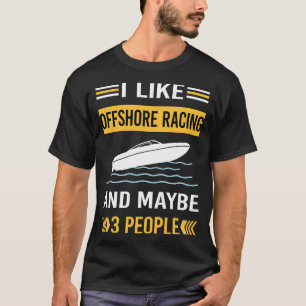 Kanske 3 personer offshore racing t shirt